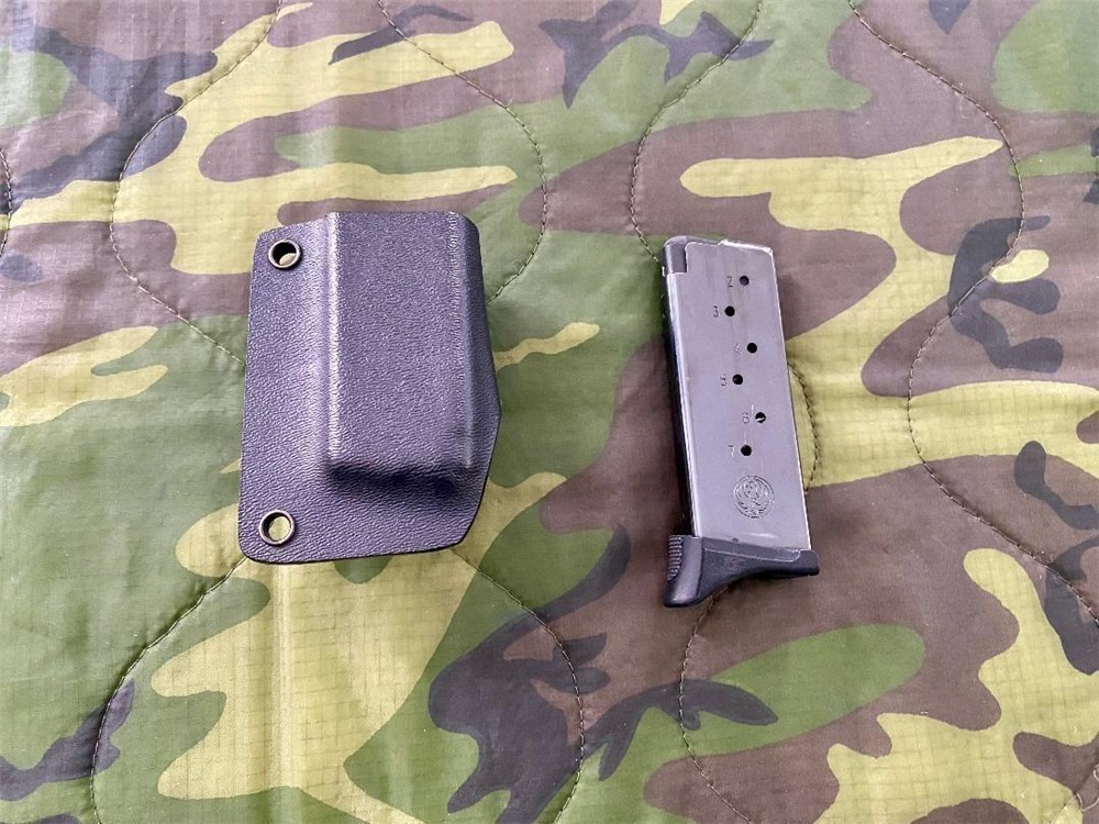 Ruger LCP 9mm Magazine With Kaidex Single Magazine Pouch-img-0