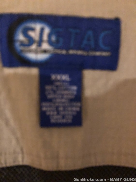 SIG ARMS TACTICAL VEST NEW XXXL TAGS STILL ON  AND ONE IN BLACK NO TAGS-img-1