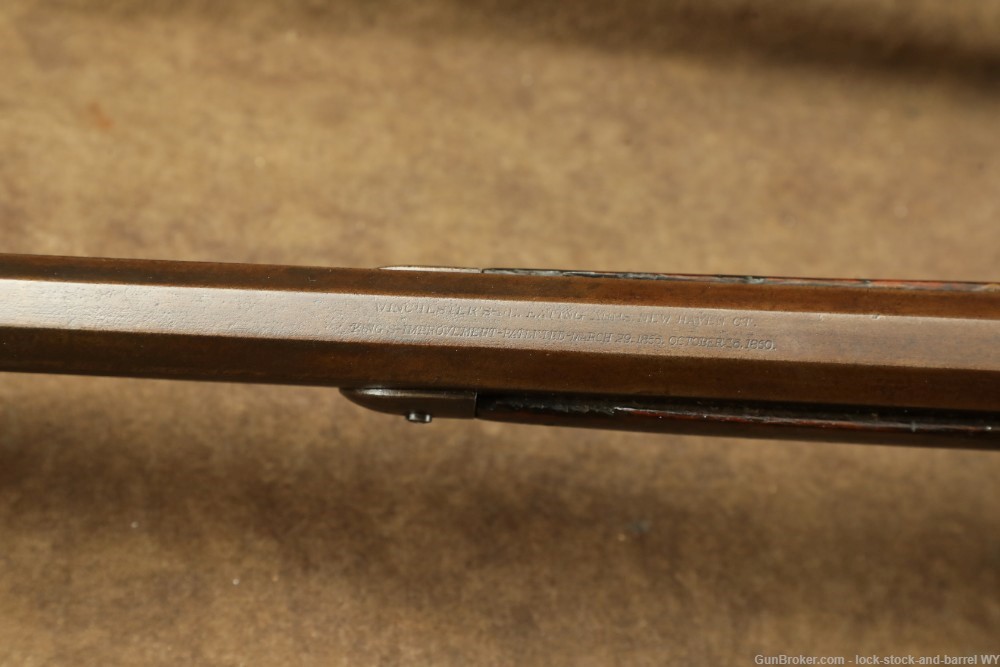 Winchester 1873 3rd Model in .22 Short Lever Action Rifle, 1884 Antique-img-29