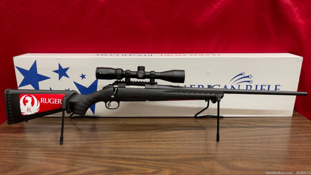 Ruger American .308 7.62x51 Bolt-Action Rifle & Vortex CrossFire II Scope-img-0