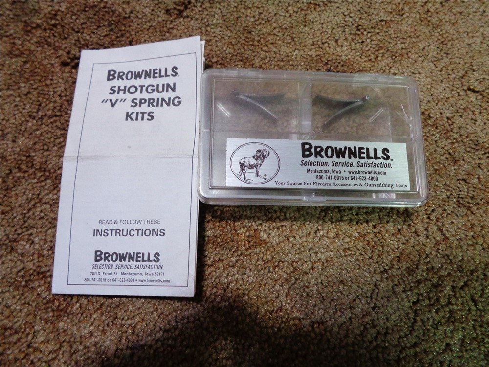 Brownell's Shotgun 'V' Spring Kit No.8 Top Lever-img-1