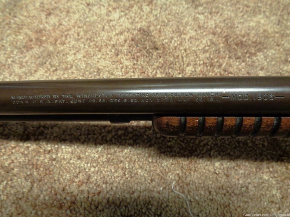 Winchester 1906 22 S,L,LR 20" bbl Mfg Date 1919-img-19