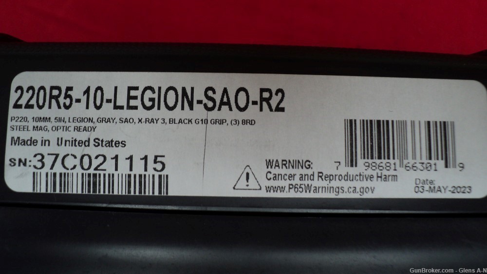 NEW Sig Sauer P220 Legion SAO 10mm 5" 8+1 3 Mags 220R5-10-LEGION-SAO-R2-img-4