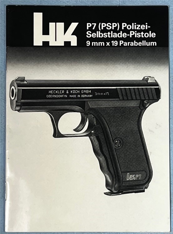 HK P7 (PSP) German Manual NOS Heckler Koch-img-0