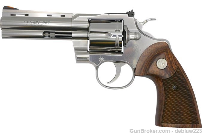 New Colt Python 357 Magnum 4" Stainless LayAway Option PYTHON-SP4WTS-img-0