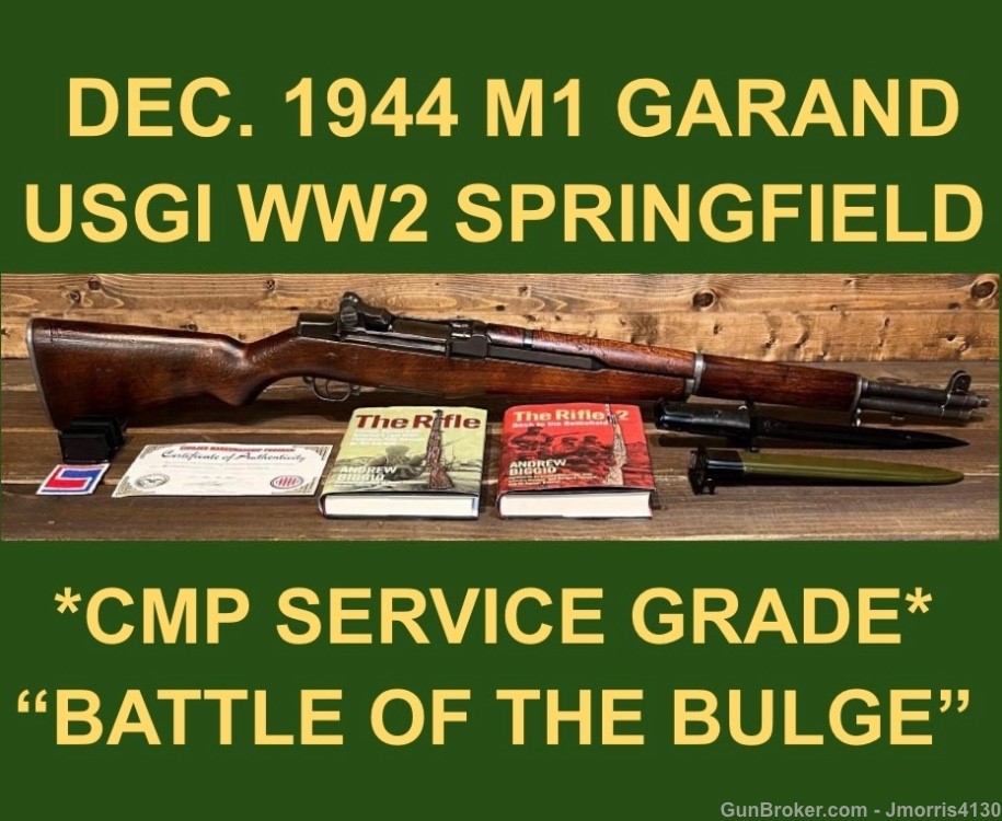 M1 GARAND 1944 SPRINGFIELD CMP SERVICE GRADE M-1 GARAND HISTORIC WW2 WWII-img-0