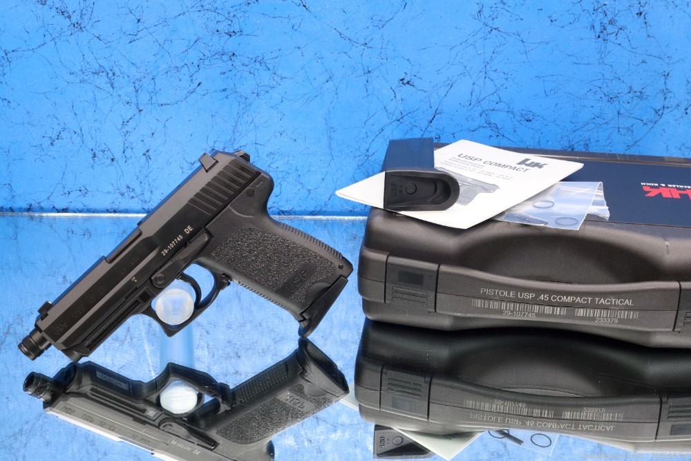 RARE HECKLER AND KOCH USP45 COMPACT TACTICAL H&K USP 45 CT NEW THREADED-img-50