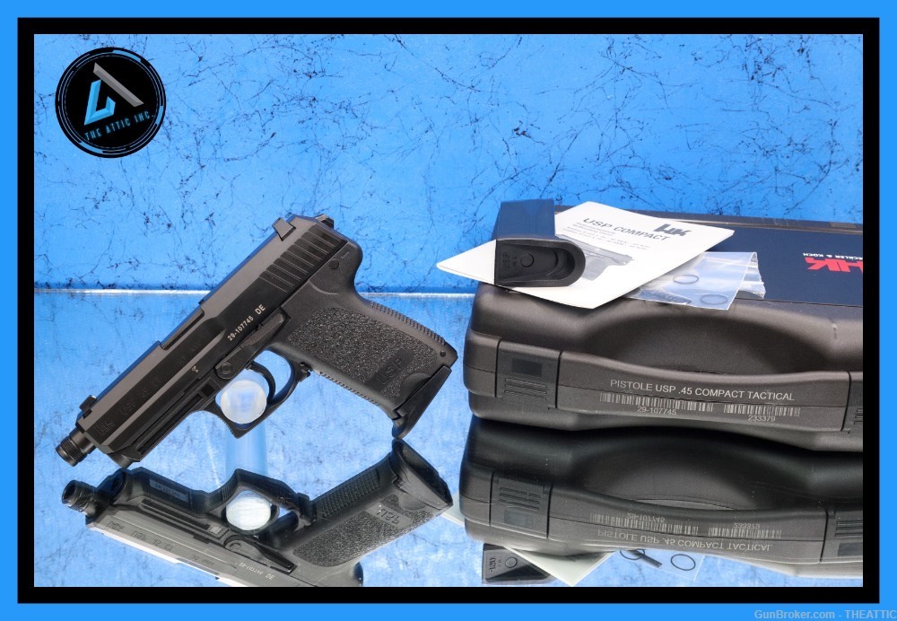 RARE HECKLER AND KOCH USP45 COMPACT TACTICAL H&K USP 45 CT NEW THREADED-img-0