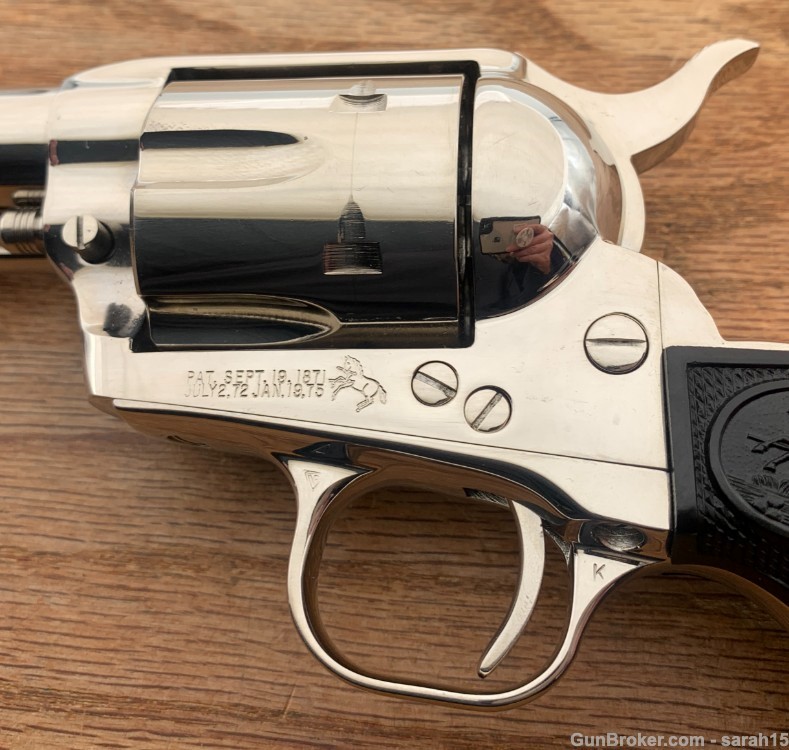 COLT 7.5" NICKEL 3rd GEN SAA SINGLE ACTION ARMY .45 COLT FULL ACTION JOB -img-5
