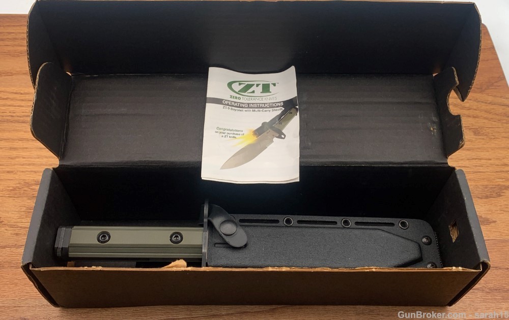 ZERO TOLERANCE ZT-9 BAYONET KIT ORIGINAL BOX & SHEATH ABSOLUTELY NEW COND-img-0