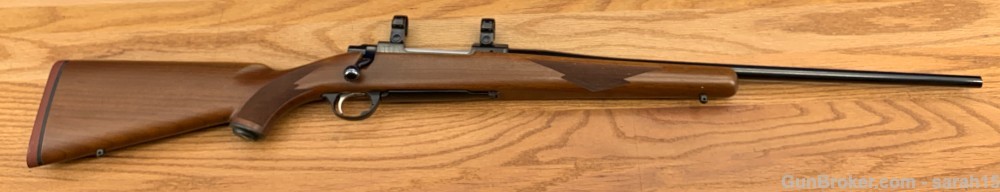 RUGER M77 TANG SAFETY RARE RED PAD W/ RINGS .270 WINCHESTER GREAT WOOD -img-2