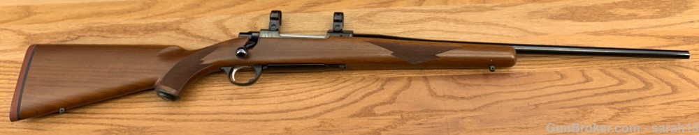 RUGER M77 TANG SAFETY RARE RED PAD W/ RINGS .270 WINCHESTER GREAT WOOD -img-11
