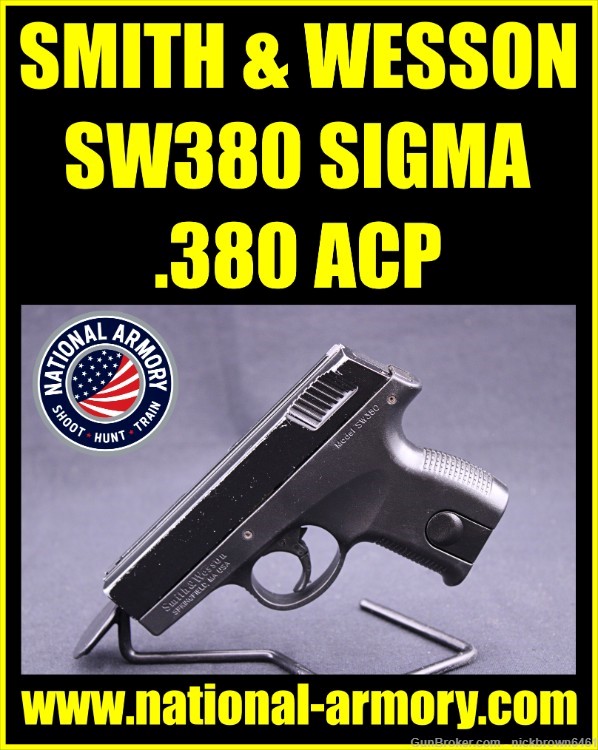 SMITH & WESSON SW380 SIGMA 380 ACP 3" BBL POCKET PISTOL 380 AUTO-img-0