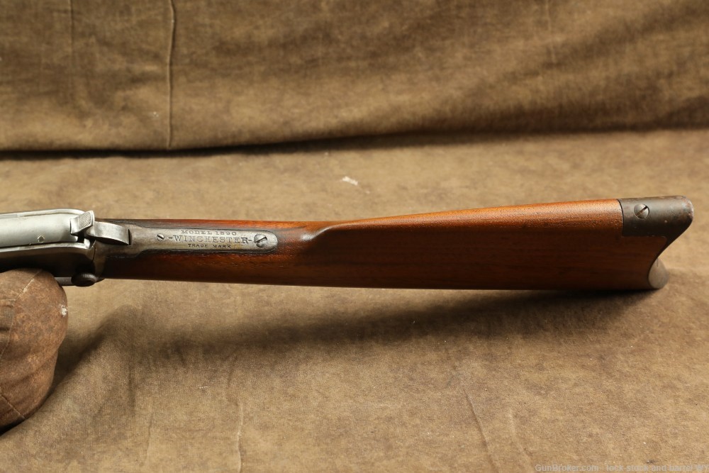 Winchester 2nd Model 1890 Takedown .22 Short Pump Action Rifle, 1905 C&R-img-15