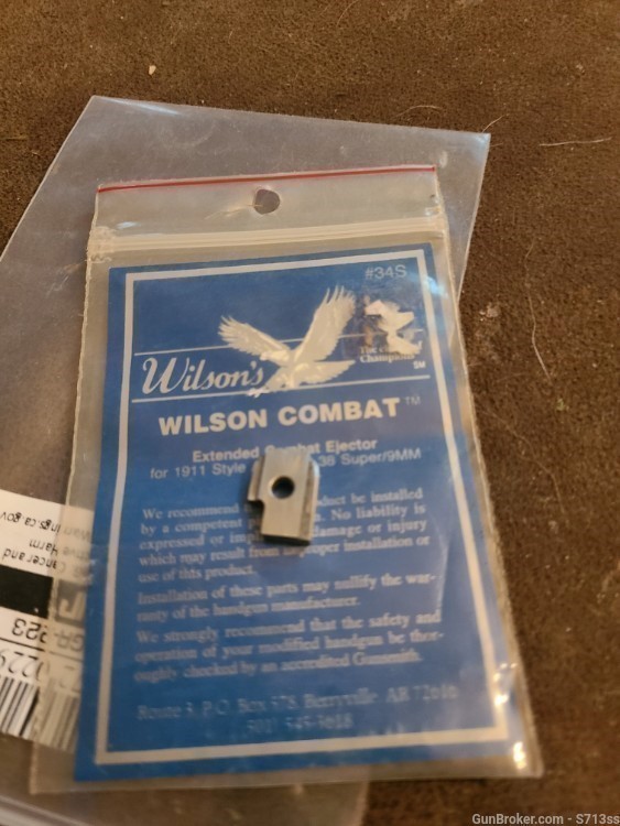 Wilson bullet proof flat bottom firing pin stop plate 9mm 38 10mm .40-img-0