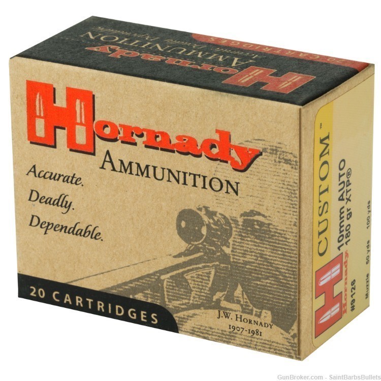 Hornady 10mm 180 Grain XTP - 20 Rounds-img-1