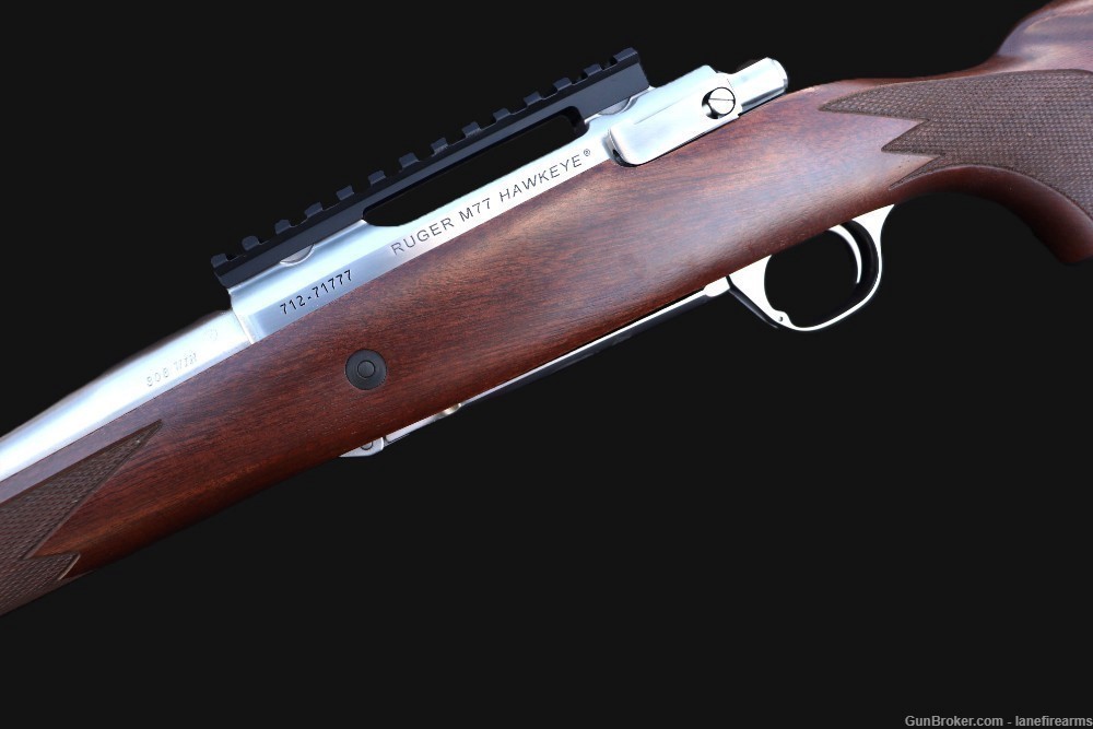 RUGER M77 HAWKEYE HUNTER WALNUT/STAINLESS .308 WINCHESTER - 57107-img-6