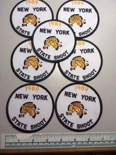 7 VINTAGE 1989 NEW YORK STATE SHOOT Patches-img-0
