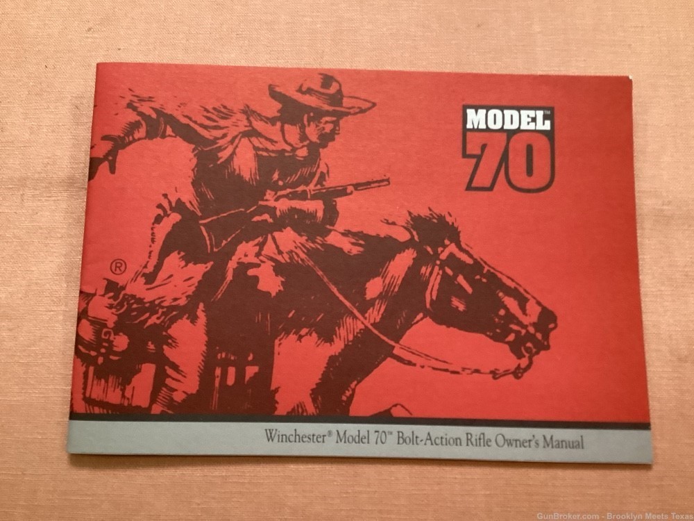 Winchester Model 70 Bolt Action Rifle Owners Manual.-img-0
