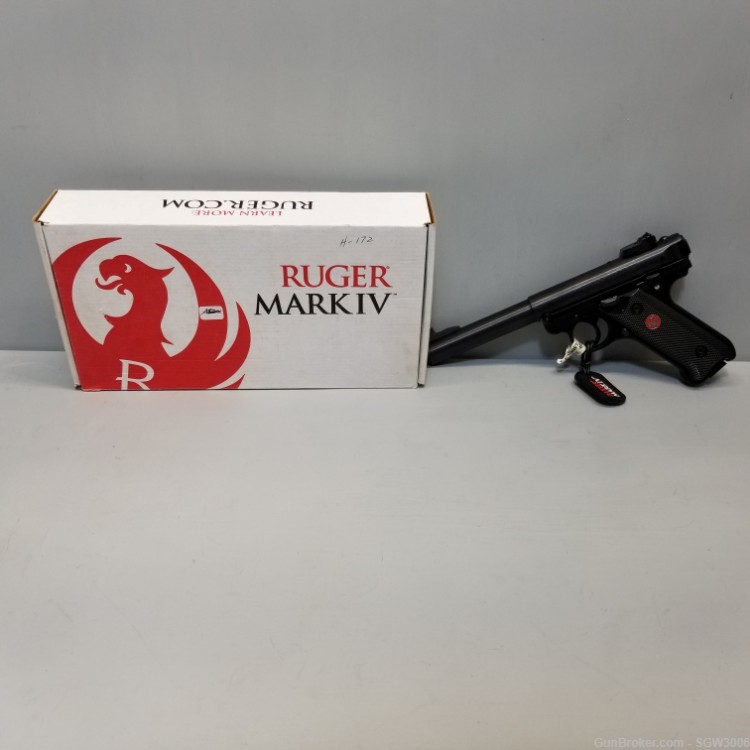 Ruger Mark IV Target 22lr 5.5” Adjustable Target Sights Box Included-img-9