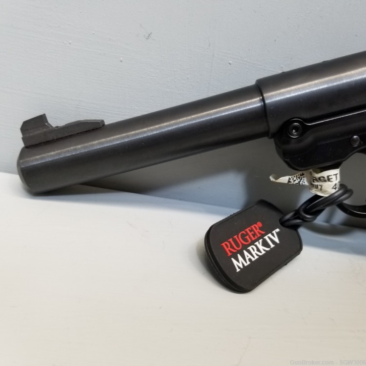 Ruger Mark IV Target 22lr 5.5” Adjustable Target Sights Box Included-img-2