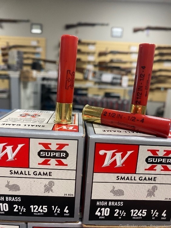 Winchester 410GA # 4 High Brass - 125 RDS  Fresh in - Limited Get it NOW-img-1