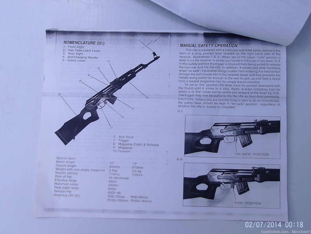 MAK 90 Manual 7.62 .308 AK RPK 74 47 Norinco Poly Tech 39-img-1