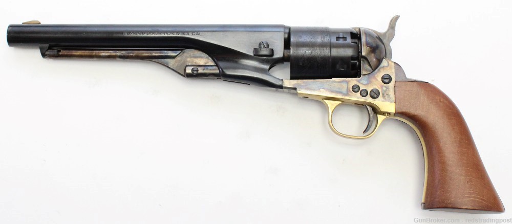 Pietta 1860 Army 8" Barrel 44 Cal Cap & Ball SA Revolver CAS44 w/ Box-img-1