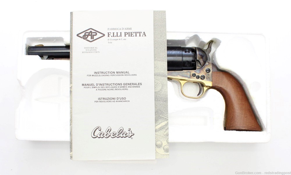 Pietta 1860 Army 8" Barrel 44 Cal Cap & Ball SA Revolver CAS44 w/ Box-img-14