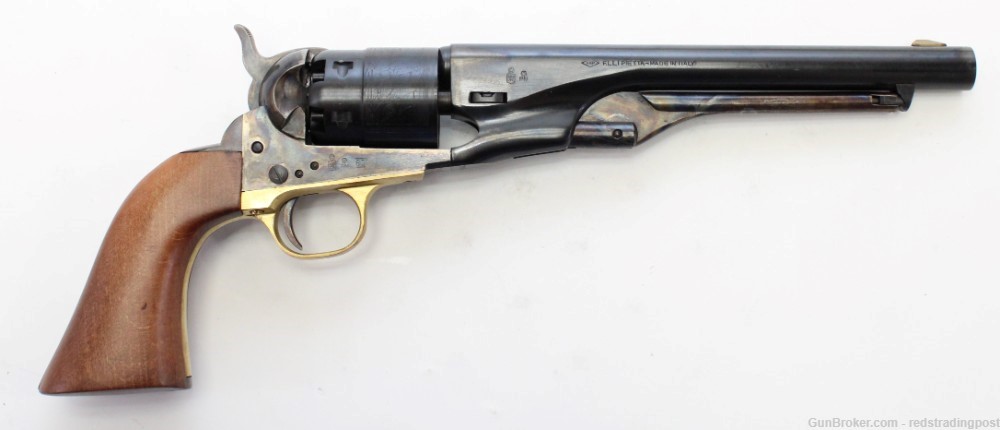 Pietta 1860 Army 8" Barrel 44 Cal Cap & Ball SA Revolver CAS44 w/ Box-img-0