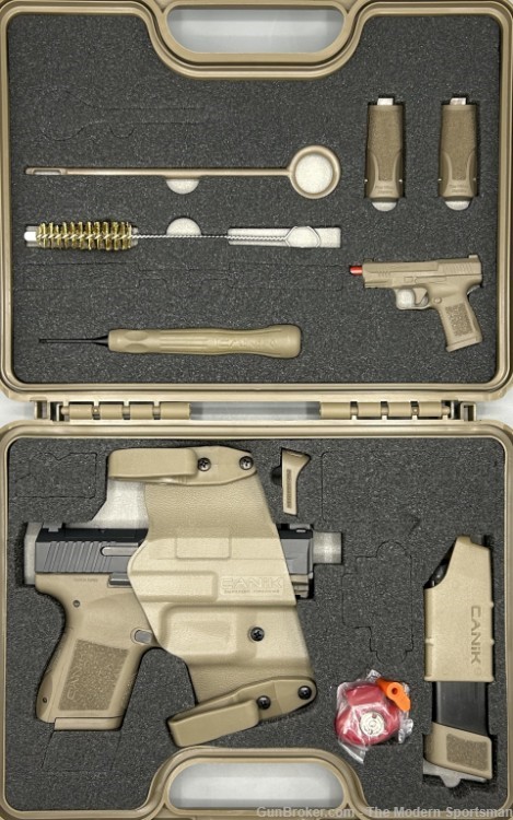 Canik METE MC9 9mm Luger 3" Optic Ready Micro Compact FDE Black 9x19 Mete-img-0