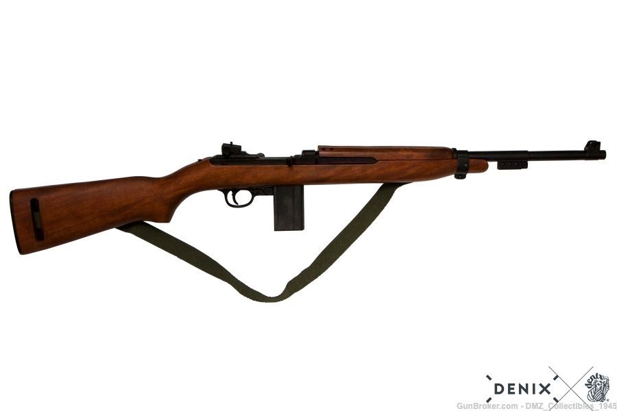 WWII WW2 M1 Carbine Rifle With Sling Non-Firing Replica Gun by Denix -img-0