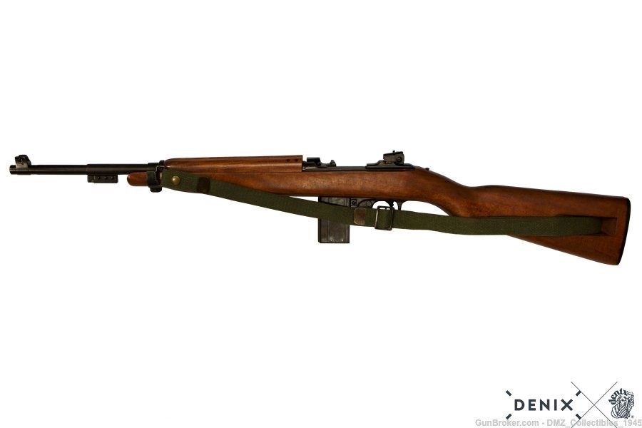 WWII WW2 M1 Carbine Rifle With Sling Non-Firing Replica Gun by Denix -img-1