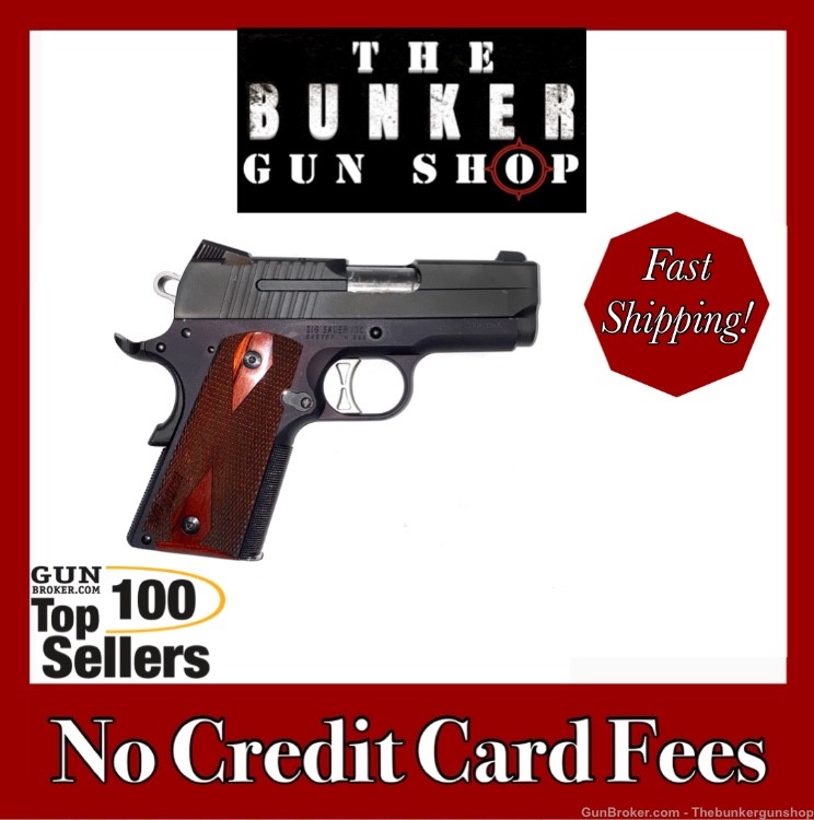 USED! SIG SAUER MODEL 1911 ULTRA COMPACT .45 ACP $.01 PENNY AUCTION-img-0