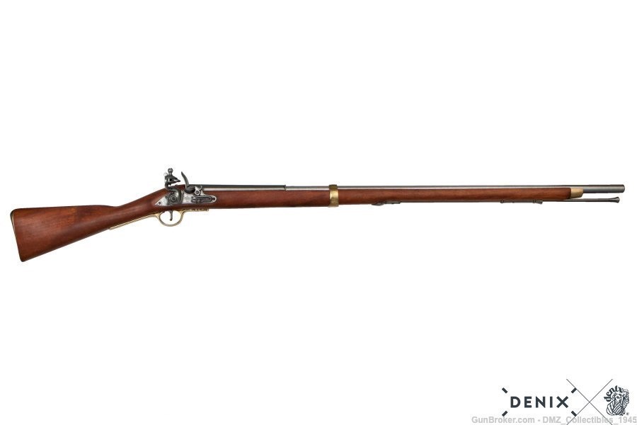 US Revolutionary War Colonial British Brown Bess Replica NF Rifle w Bayonet-img-1