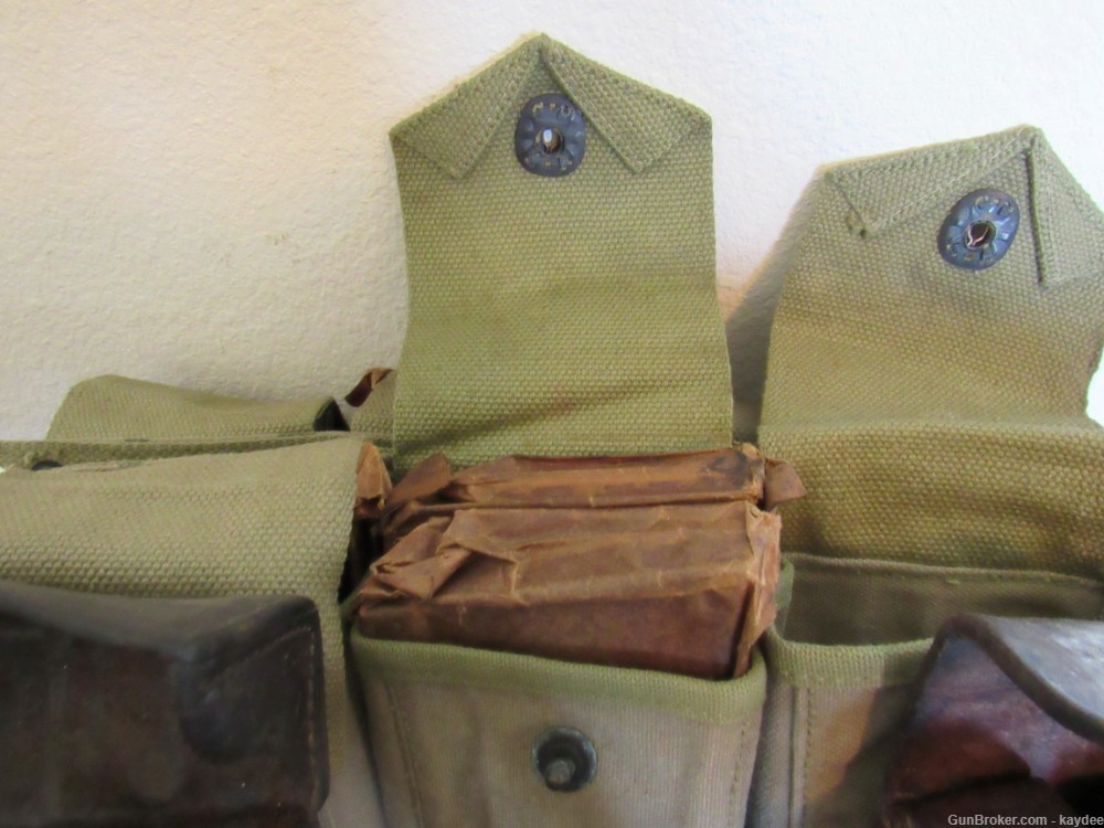 1942 Bar Saddle Pack complete with scabbard and tool Kit, Oiler, Ammo Cans-img-4