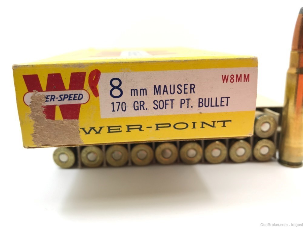 1965 Winchester Super Speed 8mm Mauser 170 Gr Soft Pt Power Point 1181-LP-img-3