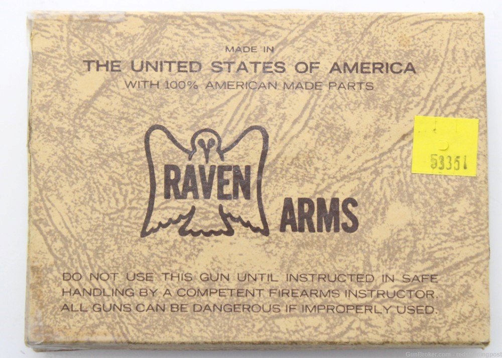 Raven Arms MP-25 2.5" Barrel 25 ACP Semi Auto Pistol Nickel Plated w/ Box-img-11