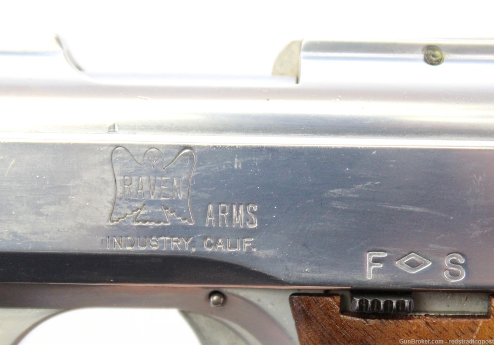 Raven Arms MP-25 2.5" Barrel 25 ACP Semi Auto Pistol Nickel Plated w/ Box-img-5