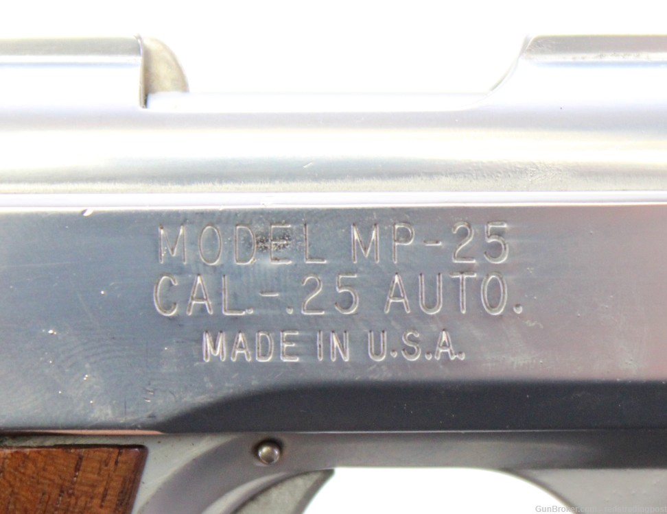 Raven Arms MP-25 2.5" Barrel 25 ACP Semi Auto Pistol Nickel Plated w/ Box-img-4