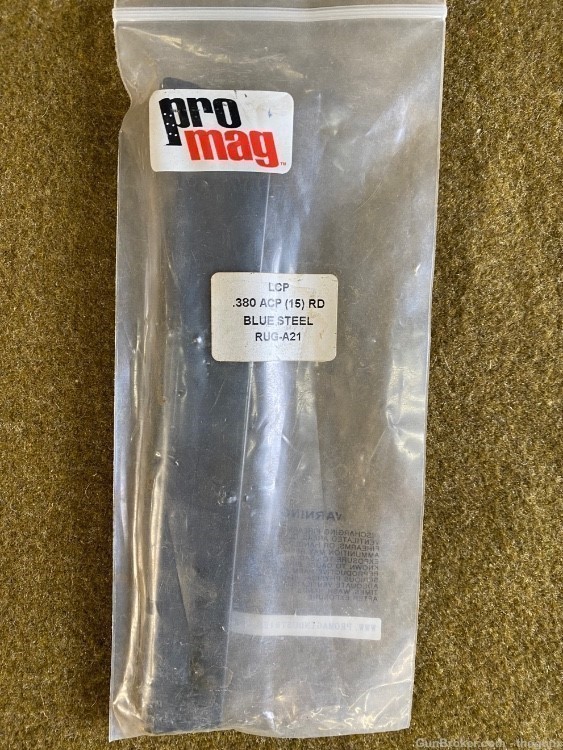 ProMag 15rd Magazine Ruger LCP .380 Blue/Steel RUG-A21-img-0
