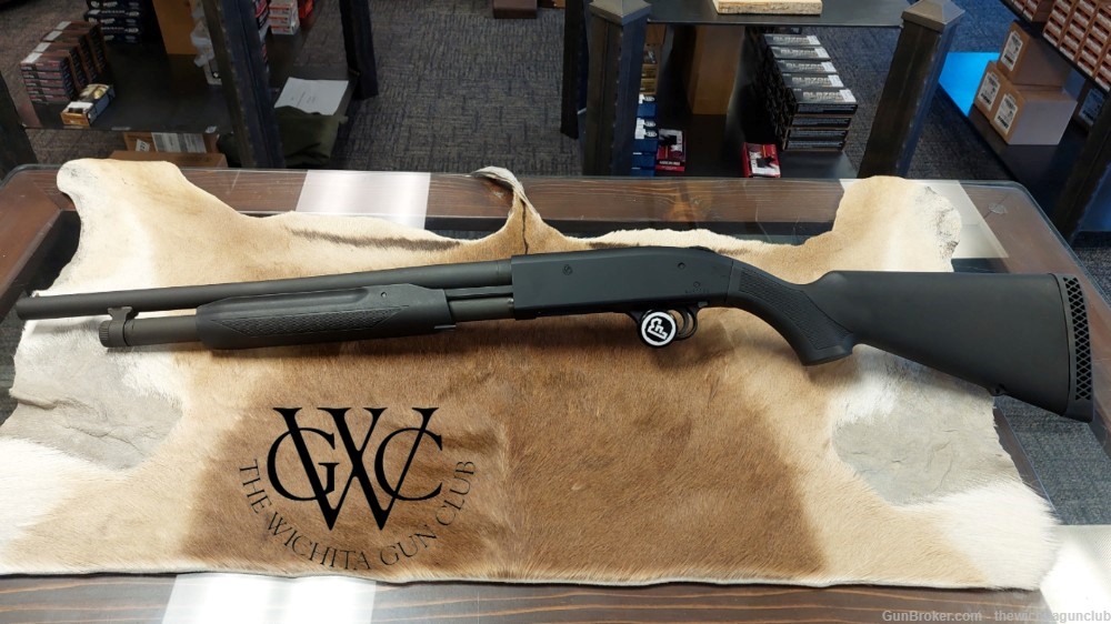 Pre Owned Mossberg 500 Synthetic Tactical 18.5" 12 GA-img-0