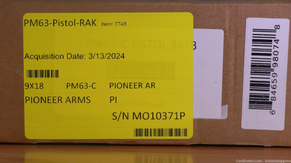 Pioneer Arms PM 63C 9x18 (Makarov) 25+1 5.9" Barrel-img-23