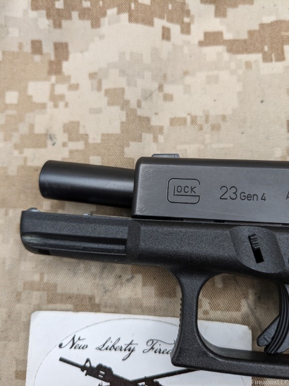 Glock 23 Gen 4 Pistol .40 S&W Police Trade In G23 Austria Night Sights VG-img-11