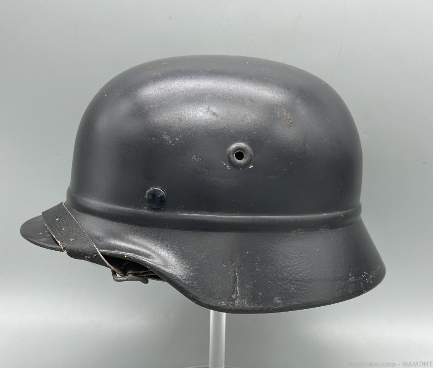 WW2 German Q64 Beaded Helmet Luftschutz Luftwaffe uniform army-img-0