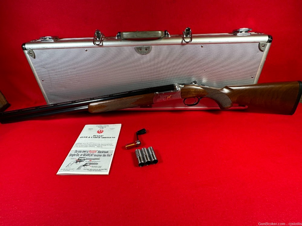 Ruger Red Label Golden Quail 1/500 3" 20ga 26" Gold Engraved OU Shotgun -img-11