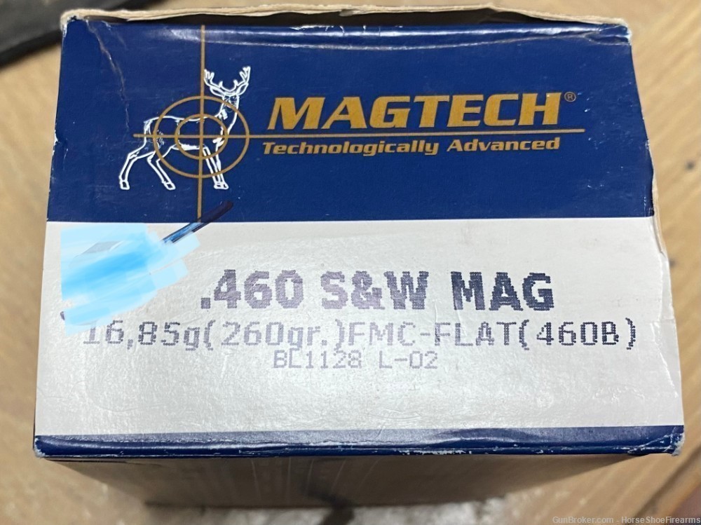 Magtech .460 S&W Magnum 20rd 260gr FMC-Flatnose-img-0