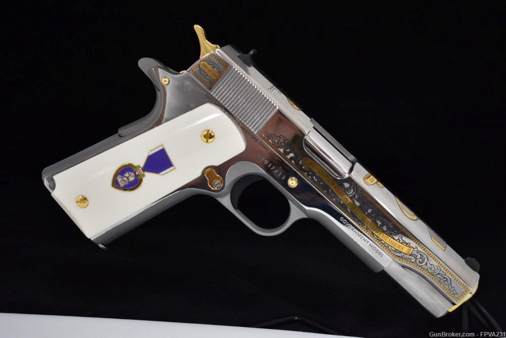 SK Custom Colt 1911 Series 70 Government Purple Heart #84 of 240 .45 ACP-img-5