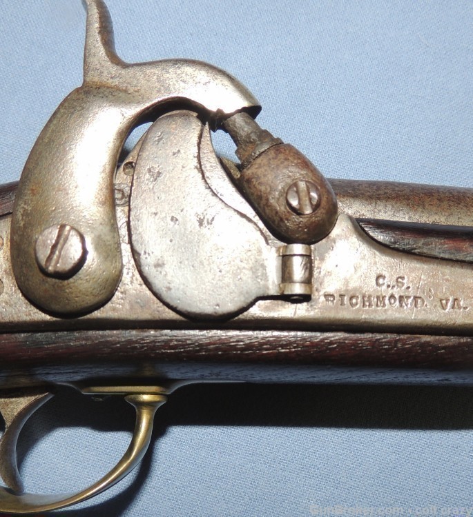 C.S. Richmond .1855 Type Pistol Maynard Tape Primer, Confederate Pistol-img-48