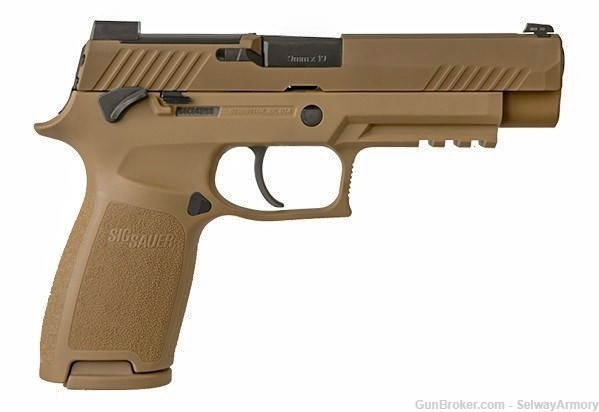 Sig Sauer P320 M17 9mm 4.7" 17rd/21rd Coyote Manual Safety 320F-9-M17-MS-img-0